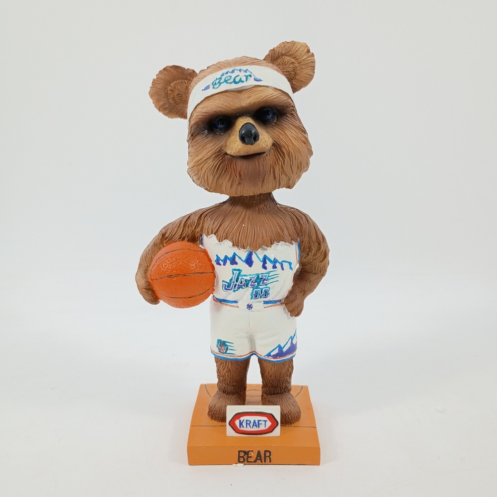 Utah Jazz Bear Mascot Bobblehead Best Bobbles World Sports Kraft 00 Basketball